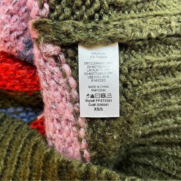 Colorful Striped Sweater with Hood, Maronie - Picture 6 of 6